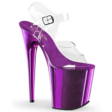 Load image into Gallery viewer, FLAMINGO-808 8 Inch Heel ClearPurple Chrome Strippers Shoes