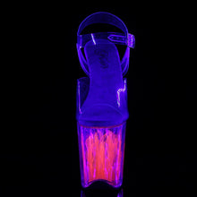 Load image into Gallery viewer, FLAMINGO-808FLM 8&quot; Clear and Hot Pink Pole Dancer Platforms