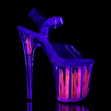 Load image into Gallery viewer, FLAMINGO-808FLM 8&quot; Clear and Hot Pink Pole Dancer Platforms