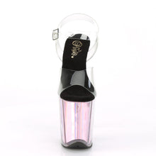 Load image into Gallery viewer, FLAMINGO-808HGI 8&quot; Heel Clear Pink Hologram Stripper Shoes