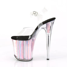 Load image into Gallery viewer, FLAMINGO-808HGI 8&quot; Heel Clear Pink Hologram Stripper Shoes