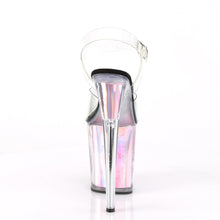 Load image into Gallery viewer, FLAMINGO-808HGI 8&quot; Heel Clear Pink Hologram Stripper Shoes