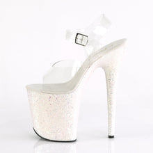 Load image into Gallery viewer, FLAMINGO-808LG Pleaser 8&quot; Heel Clear Opal Glitter Sexy Shoes