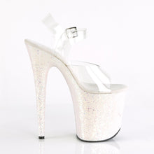 Load image into Gallery viewer, FLAMINGO-808LG Pleaser 8&quot; Heel Clear Opal Glitter Sexy Shoes