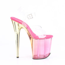 Load image into Gallery viewer, FLAMINGO-808MCT 8 Inch Heel ClearPink Tinted Strippers Shoes