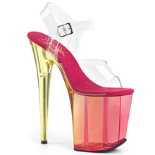 Load image into Gallery viewer, FLAMINGO-808MCT 8 Inch Heel ClearPink Tinted Strippers Shoes