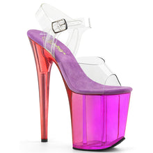 Load image into Gallery viewer, FLAMINGO-808MCT 8&quot; Heel Clear Purple Tinted Strippers Shoes