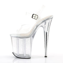 Load image into Gallery viewer, FLAMINGO-808MMG Pleaser 8&quot; Heel Clear Pole Dancing Platforms