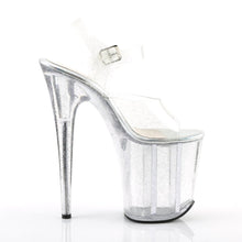 Load image into Gallery viewer, FLAMINGO-808MMG Pleaser 8&quot; Heel Clear Pole Dancing Platforms