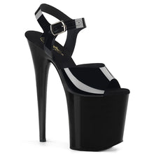 Load image into Gallery viewer, FLAMINGO-808N Pleaser 8&quot; Heel Black Pole Dancing Platforms