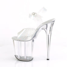 Load image into Gallery viewer, FLAMINGO-808N-CK 8&quot; Heel Silver Pole Dancing Platforms