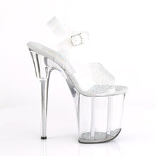 Load image into Gallery viewer, FLAMINGO-808N-CK 8&quot; Heel Silver Pole Dancing Platforms