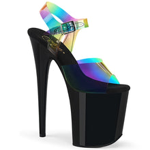 Load image into Gallery viewer, FLAMINGO-808RB Pleaser 8&quot; Heel Rainbow Pole Dancer Platforms