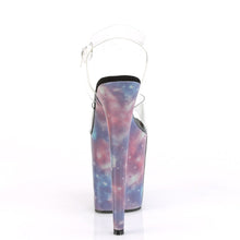 Load image into Gallery viewer, FLAMINGO-808REFL 8&quot; Heel Clear Purple-Blue Strippers Shoes