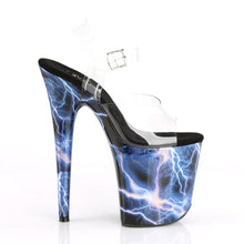 Load image into Gallery viewer, FLAMINGO-808STORM Sexy Shoes Transparent Blue Holo Strippers