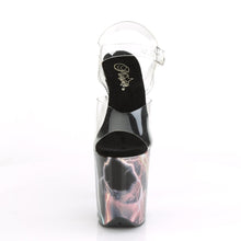 Load image into Gallery viewer, FLAMINGO-808STORM Pleaser 8&quot; Heel Clear Pink Hologram Shoes