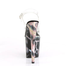 Load image into Gallery viewer, FLAMINGO-808STORM Pleaser 8&quot; Heel Clear Pink Hologram Shoes