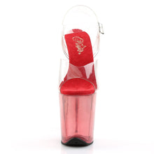 Load image into Gallery viewer, FLAMINGO-808T 8&quot; Clear and Red Tinted Pole Dancer Platforms