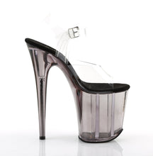 Load image into Gallery viewer, FLAMINGO-808T 8&quot; Heel ClearSmoke Tinted Pole Dancing Shoes