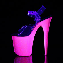 Load image into Gallery viewer, FLAMINGO-808UVG Sexy Shoes Clear Neon Pink Glitter Strippers