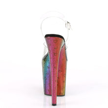 Load image into Gallery viewer, FLAMINGO-808WR 8&quot; Heel Clear Rainbow Hologram Strippers Shoe