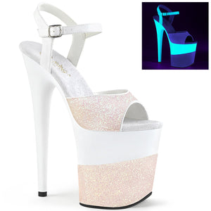 FLAMINGO-809-2G Pleaser 8" Heel Opal Pole Dancing Platforms