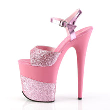 Load image into Gallery viewer, FLAMINGO-809-2G 8&quot; Heel Pink Glitter Pole Dancing Platforms