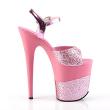 Load image into Gallery viewer, FLAMINGO-809-2G 8&quot; Heel Pink Glitter Pole Dancing Platforms