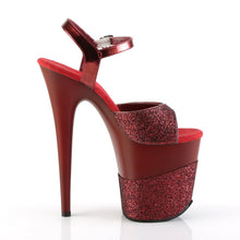 Load image into Gallery viewer, FLAMINGO-809-2G 8&quot; Heel Ruby Glitter Pole Dancing Platforms