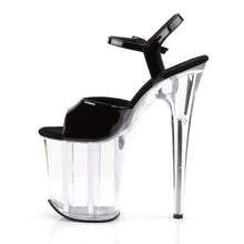 Load image into Gallery viewer, FLAMINGO-809 8&quot; Heel Black and Clear Pole Dancing Platforms