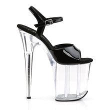 Load image into Gallery viewer, FLAMINGO-809 8&quot; Heel Black and Clear Pole Dancing Platforms