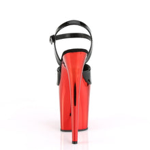 Load image into Gallery viewer, FLAMINGO-809 8&quot; Black with Red Chrome Pole Dancer Platforms