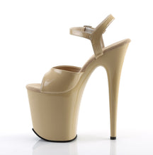 Load image into Gallery viewer, FLAMINGO-809 8 Inch Heel Cream Patent Pole Dancing Platforms