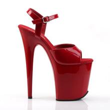 Load image into Gallery viewer, FLAMINGO-809 Pleaser 8 Inch Heel Red Pole Dancing Platforms