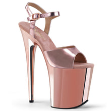 Load image into Gallery viewer, FLAMINGO-809 Pleaser 8&quot; Heel Rose Gold Pole Dancing Platform