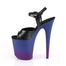 Load image into Gallery viewer, FLAMINGO-809BP Pleaser 8&quot; Heel Black Pole Dancing Platforms