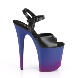 FLAMINGO-809BP Pleaser 8" Heel Black Pole Dancing Platforms