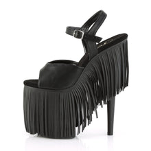 Load image into Gallery viewer, FLAMINGO-809FRG Pleaser 8 Inch Heel Black Pole Dance Shoes