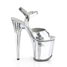 Load image into Gallery viewer, FLAMINGO-809HS 8&quot; Heel Silver Hologram Pole Dancer Platforms