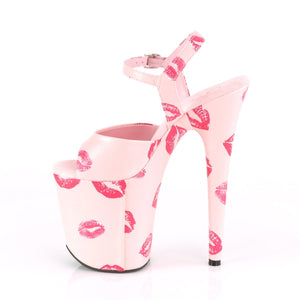 FLAMINGO-809KISSES 8" Heel Baby Pink Pole Dancing Platforms