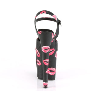 FLAMINGO-809KISSES 8 Inch Heel Black Pole Dancing Platforms