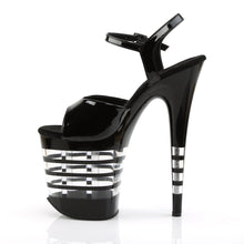 Load image into Gallery viewer, FLAMINGO-809LN 8&quot; Heel Black Patent Pole Dancing Platforms