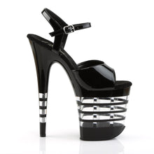 Load image into Gallery viewer, FLAMINGO-809LN 8&quot; Heel Black Patent Pole Dancing Platforms