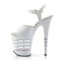 Load image into Gallery viewer, FLAMINGO-809LN 8&quot; Heel White Patent Pole Dancing Platforms