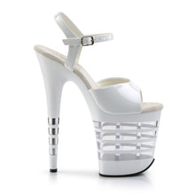 Load image into Gallery viewer, FLAMINGO-809LN 8&quot; Heel White Patent Pole Dancing Platforms