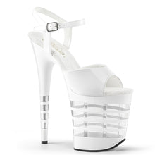 Load image into Gallery viewer, FLAMINGO-809LN 8&quot; Heel White Patent Pole Dancing Platforms