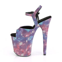 Load image into Gallery viewer, FLAMINGO-809REFL 8&quot; Heel Purple Pole Dancing Platforms