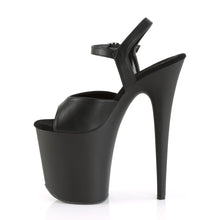 Load image into Gallery viewer, FLAMINGO-809RSSP Pleaser 8&quot; Heel Black Pole Dancing Platform