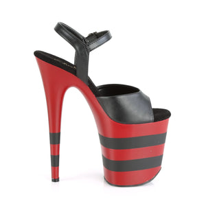 FLAMINGO-809SR Pleaser 8" Heel Black Pole Dancing Platforms