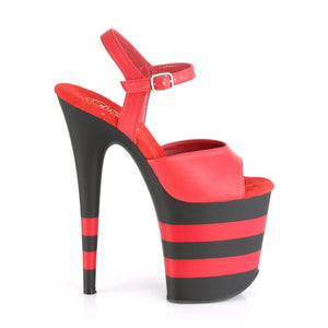 FLAMINGO-809SR Pleaser 8 Inch Heel Red Pole Dancer Platforms